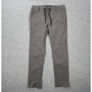 686 Everywhere Pants Mens 30x30 Gray Slim Fit Straight Drawstring Outdoor Travel